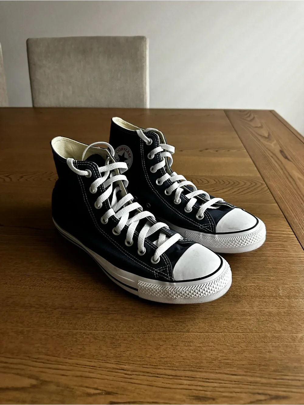 Converse High Top Sneakers - Navy & White